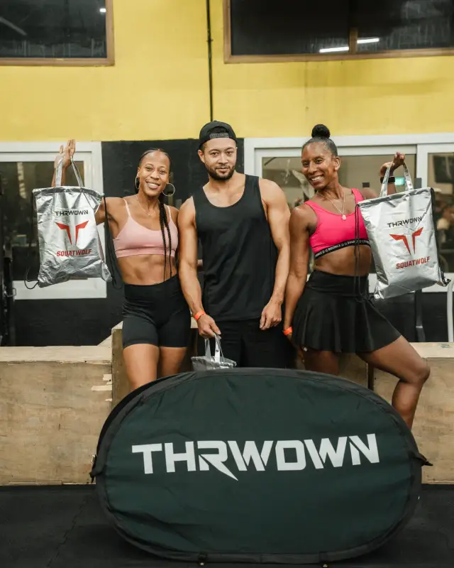 Women and a guest at THRWDWN Night Shift